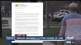 DePauw University cutting dozens of jobs