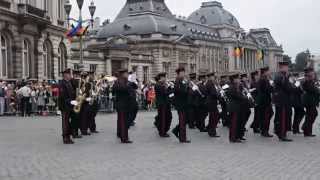 Band of the Guides marching to the defile