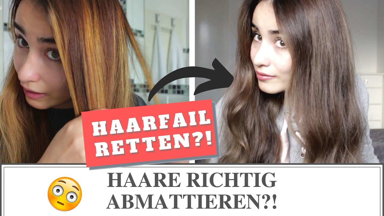 Haare Abmattieren Gelbstich Orangestich Rotstich Entfernen Kuhles Braun Youtube