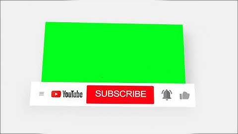 Transparent Subscribe Button Animation | Free Green Screen Effect