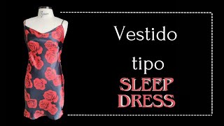 Vestido tipo sleep dress