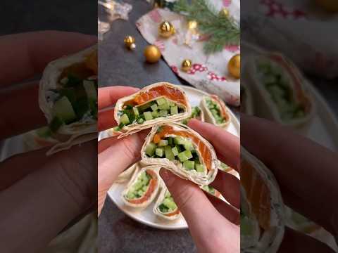 БЫСТРЫЕ РОЛЛЫ С РЫБКОЙ Очень простые и очень вкусные роллы из лаваша с красной рыбкой!