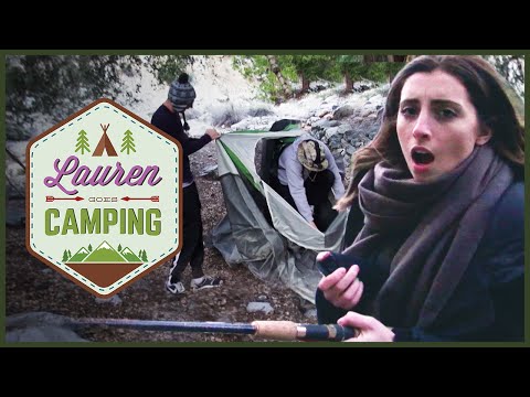 LAUREN ELIZABETH GOES CAMPING - Fish 'n Tents w/ Lauren, Hudson and Denis