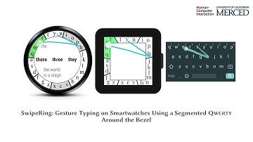 SwipeRing: Gesture Typing on Smartwatches