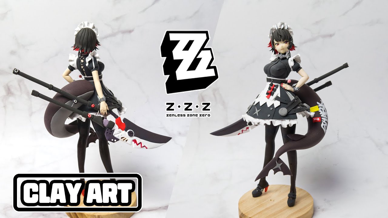 Zenless Zone Zero [ Ellen Joe ] Clay Figure! (`•ω•´)/*҉ - YouTube