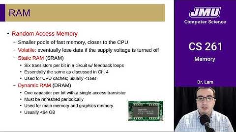 JMU CS261 21 Memory Part 02 - RAM