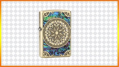 Bật lửa khảm trai cao cấp chính hãng zippo  ZJP013 Ambe Hoàng Gia