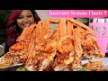 2X SPICY SNOW CRAB LEGS + GREEN LIP MUSSELS + SEAFOOD BOIL MUKBANG