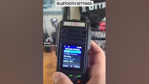BTECH GMRS PRO Bluetooth settings