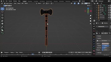 3D Modeling Blender Making High Poly Hammer