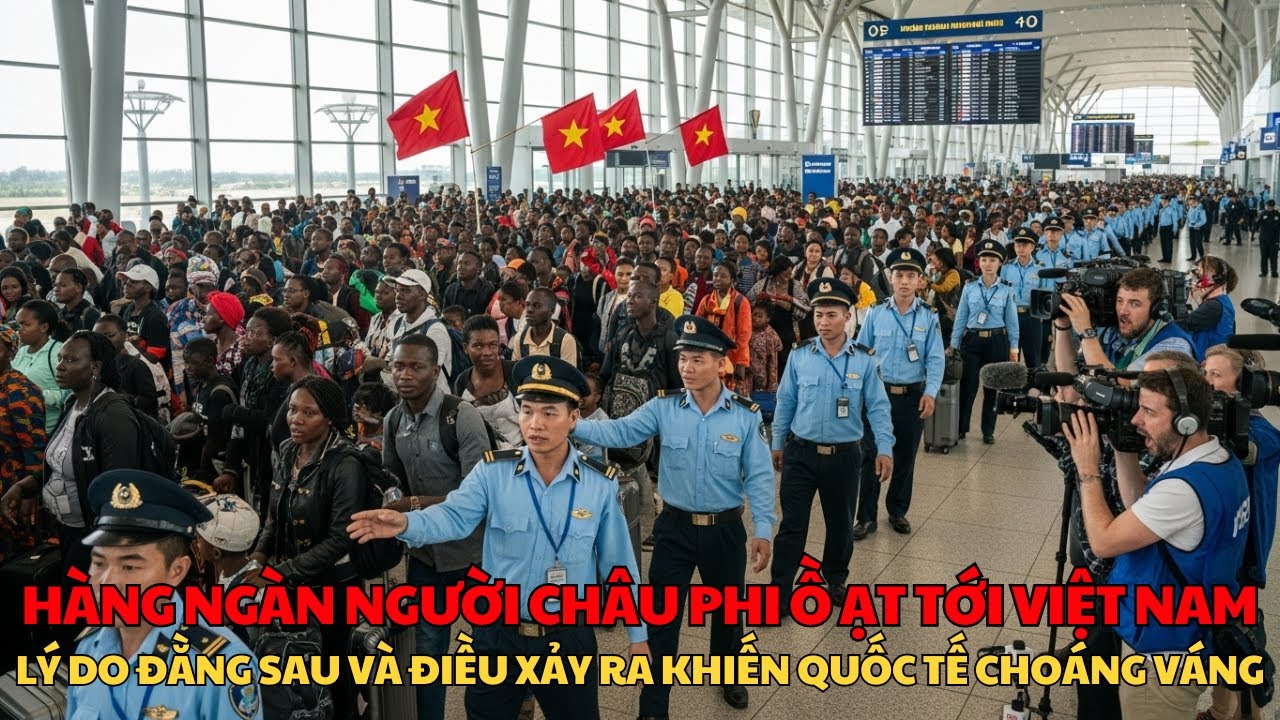 Quốc Tế Choáng Váng: Hàng Ngàn Người Châu Phi Đột Ngột Xuất Hiện Ở Sân Bay Tại Việt Nam