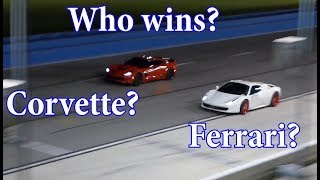 Roll racing - 2016 corvette z06 vs ferrari 458