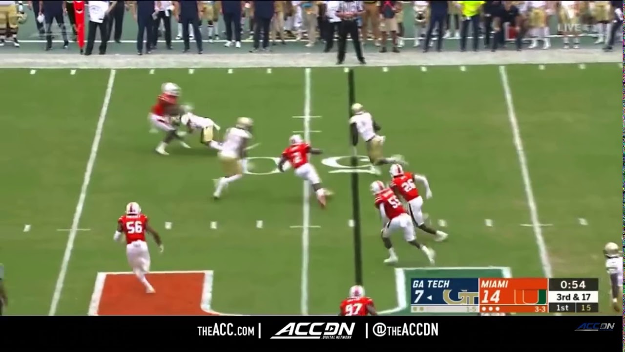 Bubba Bolden tackle vs Georgia Tech