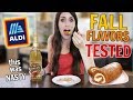 Testing all of Aldi's FALL FLAVORED Foods // What's actually worth it?