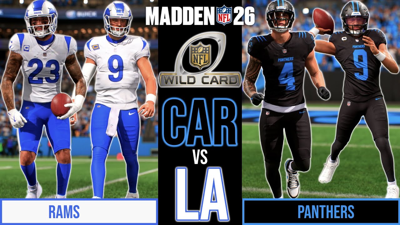 Panthers vs Rams Wild Card Playoff | FULL GAME Simulation (ULTRA-Modded) Madden 26