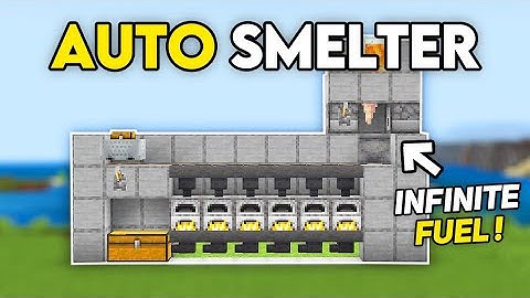 EENVOUDIGE AUTO SUPER SMELTER (Oneindige Brandstof) in 1.21 Minecraft Bedrock!