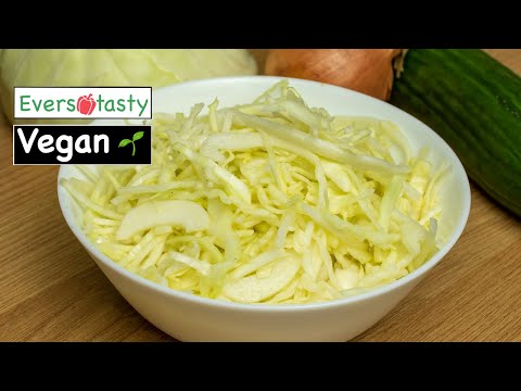 VEGAN 🌱 I White Cabbage Salad Kebab Shop Style 🇹🇷🥬 | S1 Ep 50