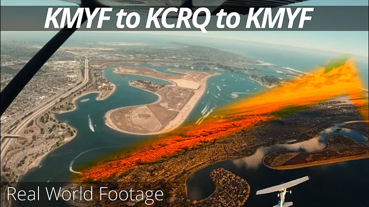 Flight from Montgomery Gibbs Airfield KMYF to Palomar KCRQ and back -- Simulator and Real Footage