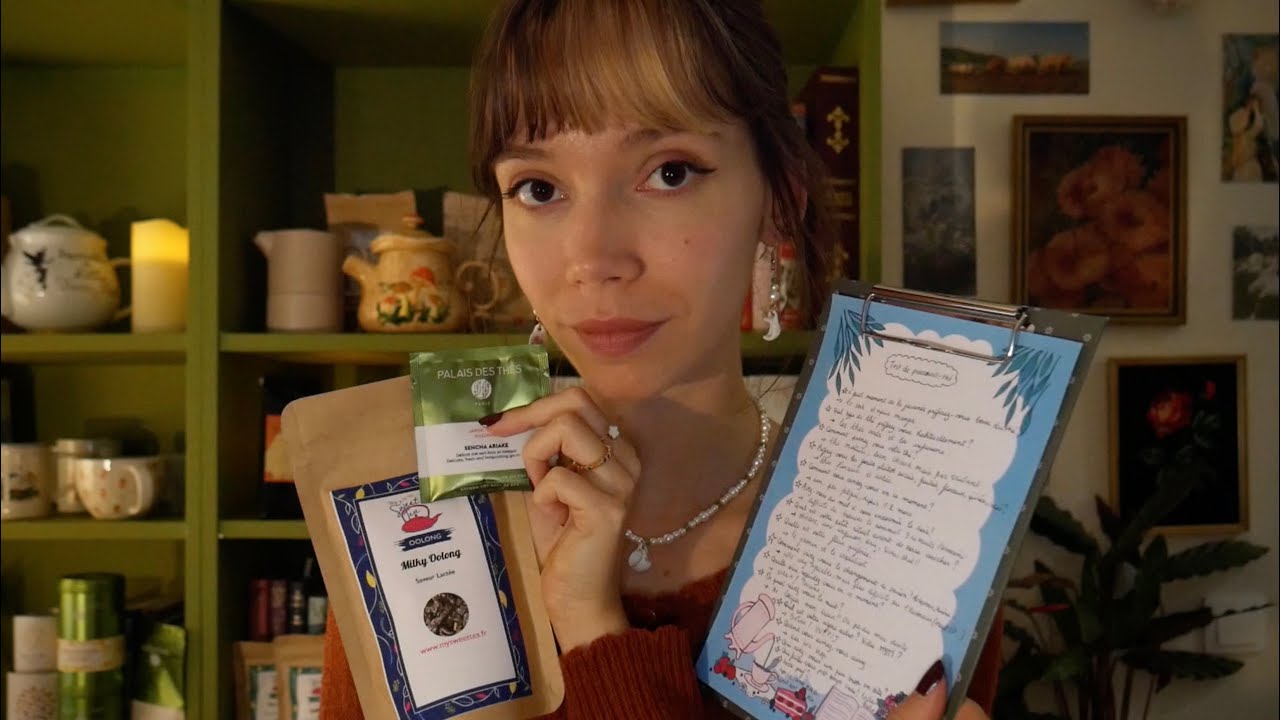ASMR | RP boutique de thé et test de personnali-thé 🍵