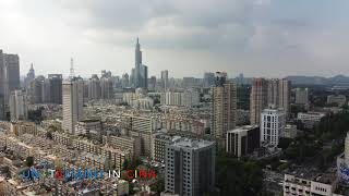 NANJING - Xinjiekou District from 1912 Block (4K Drone Video)