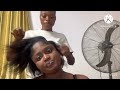 Asmr ✨hair stylist sis braiding my hair with bubble gum chewing and cracking😴