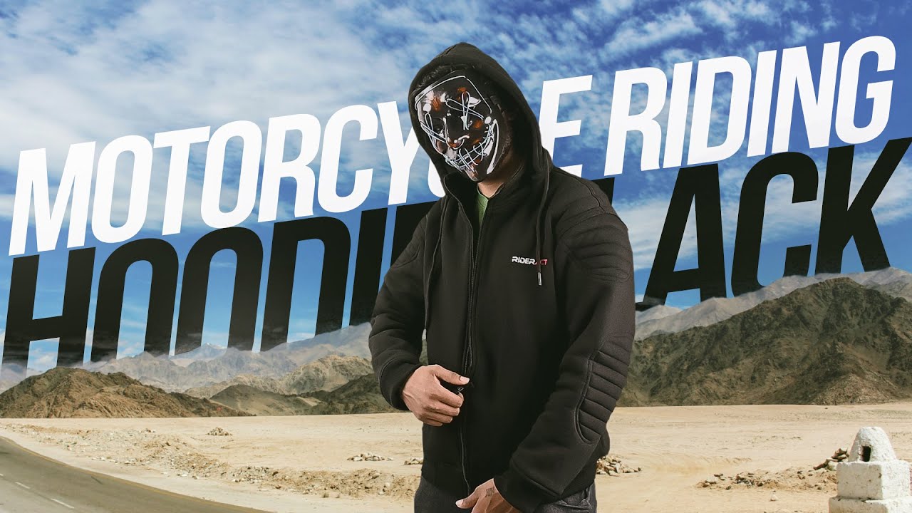 RIDERACT® Motorcycle Hoodie with Armour | Kevlar Hoodie | Gentry