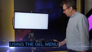 How to use the Kino Flo LED gel menu | New LightSource Equipment