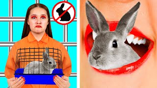 Ways to Sneak Pets into Jail | Prank Wars by HAHANOM Challenge