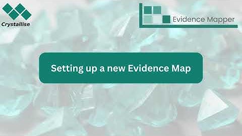 Adding a New Map - Evidence Mapper Training