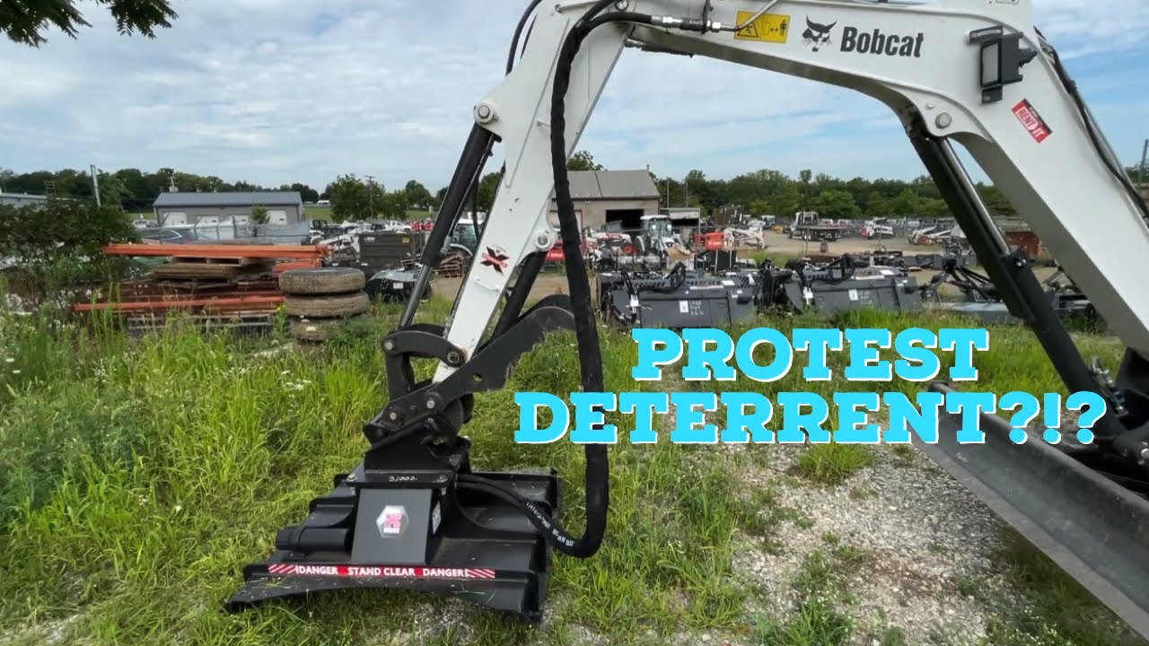 Excavator Brush Hog Attachment YouTube