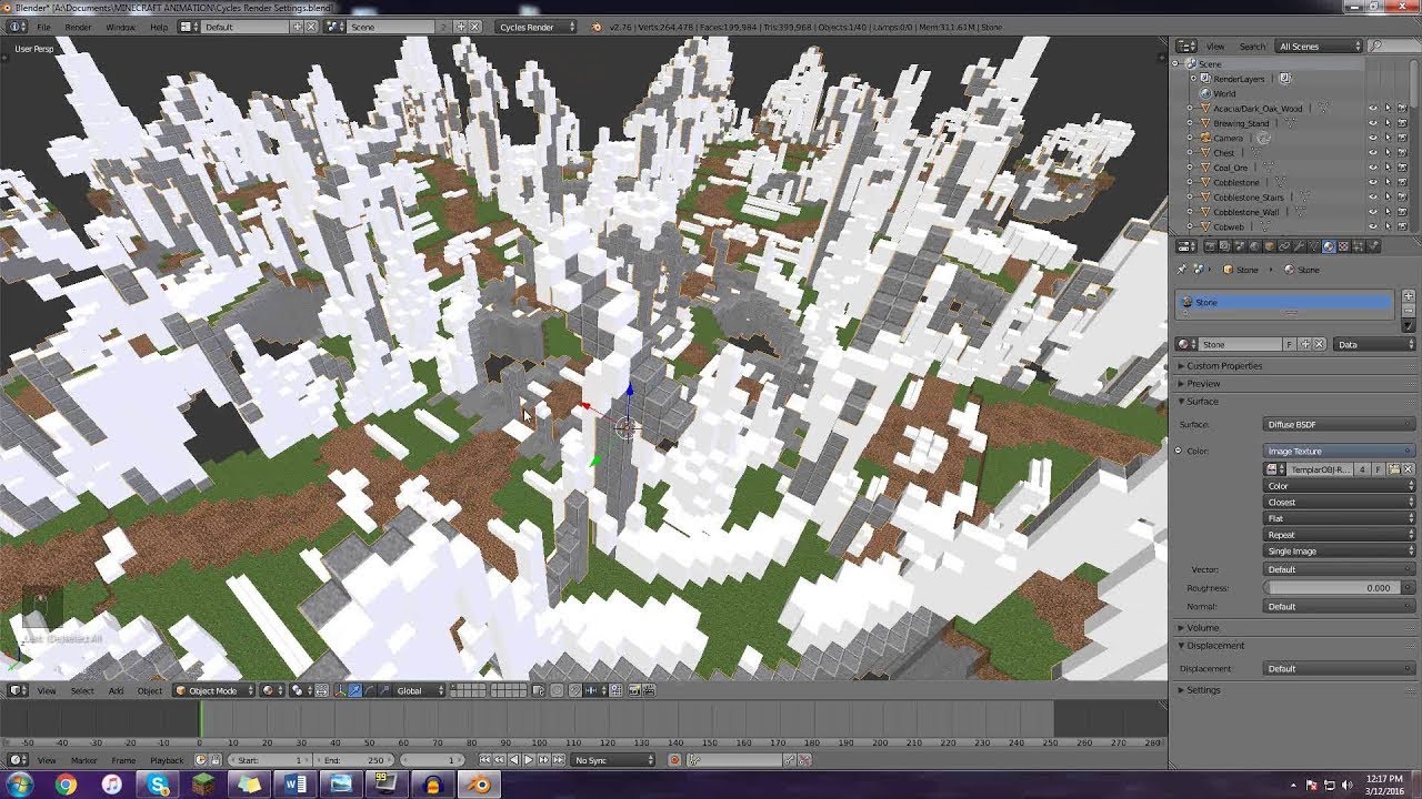 Material Setup - Minecraft Animation Tips #5 (Blender) - YouTube