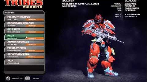 Tribes Ascend New Menu