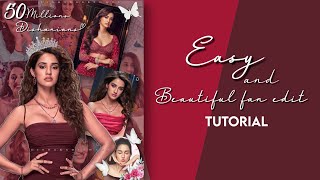 Easy and beautiful fan edit tutorial || Dishakadeewana || Disha Patani || @DishaPataniChannel screenshot 2