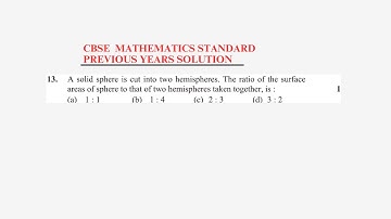 A solid sphere is cut into two hemispheres.The ratio of the surface areas of sphere to that of......