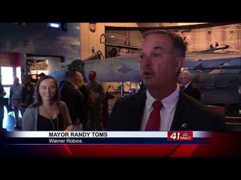 newspaper mockup Warner Robins mayor gives emotion-filled speech during 9/11 ceremony