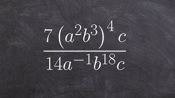 Simplifying a rational expression with multiple powers of exponents