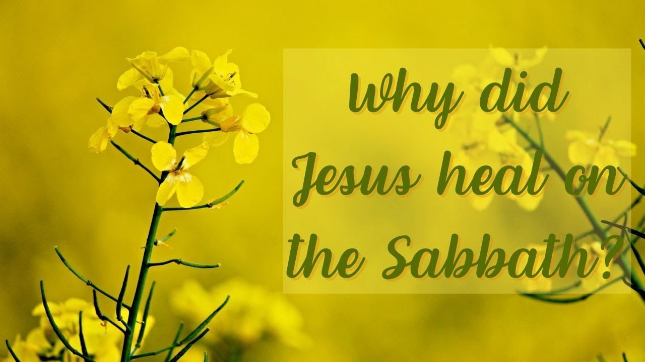 Bible Study With Me Why Did Jesus Heal On The Sabbath YouTube