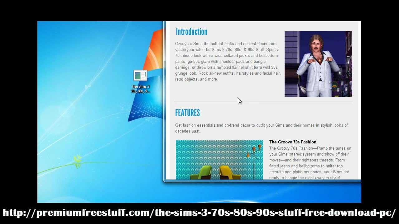 Install The Sims 3 70s, 80s, & 90s Stuff Pack Free - Tutorial