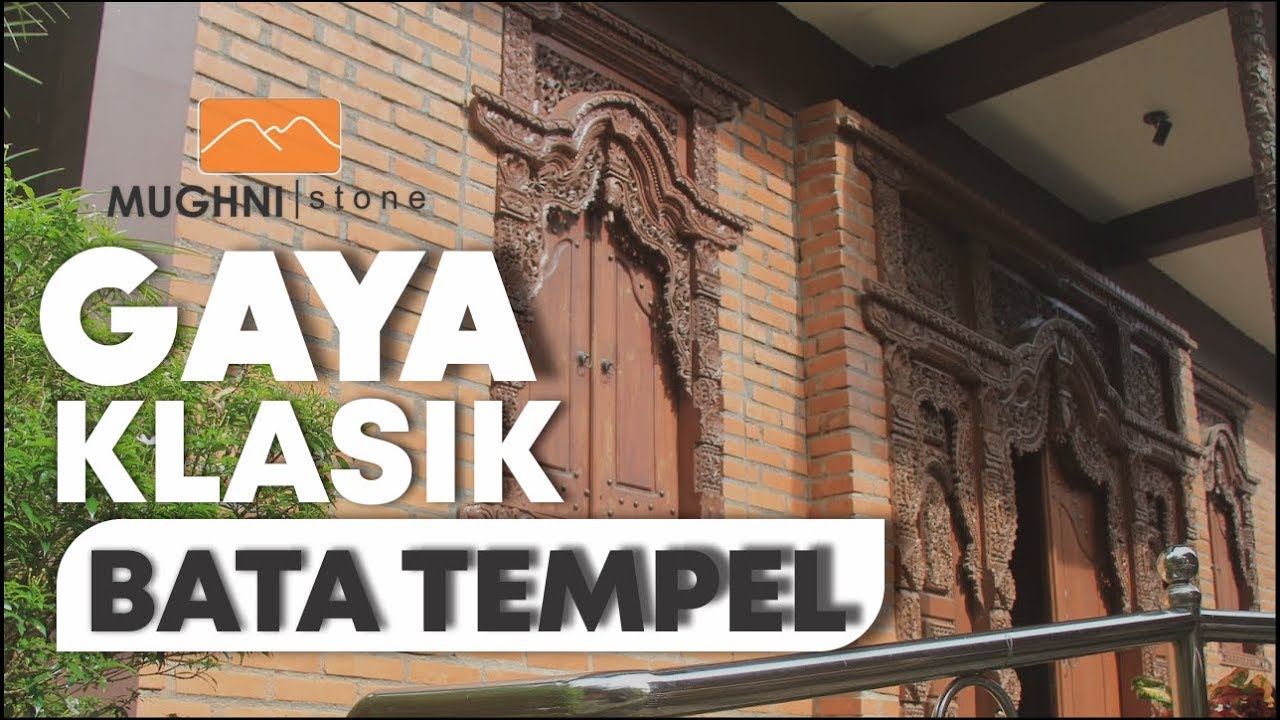 Menyentuh Hati Tiang Teras Bata Tempel Bergaya Klasik - YouTube