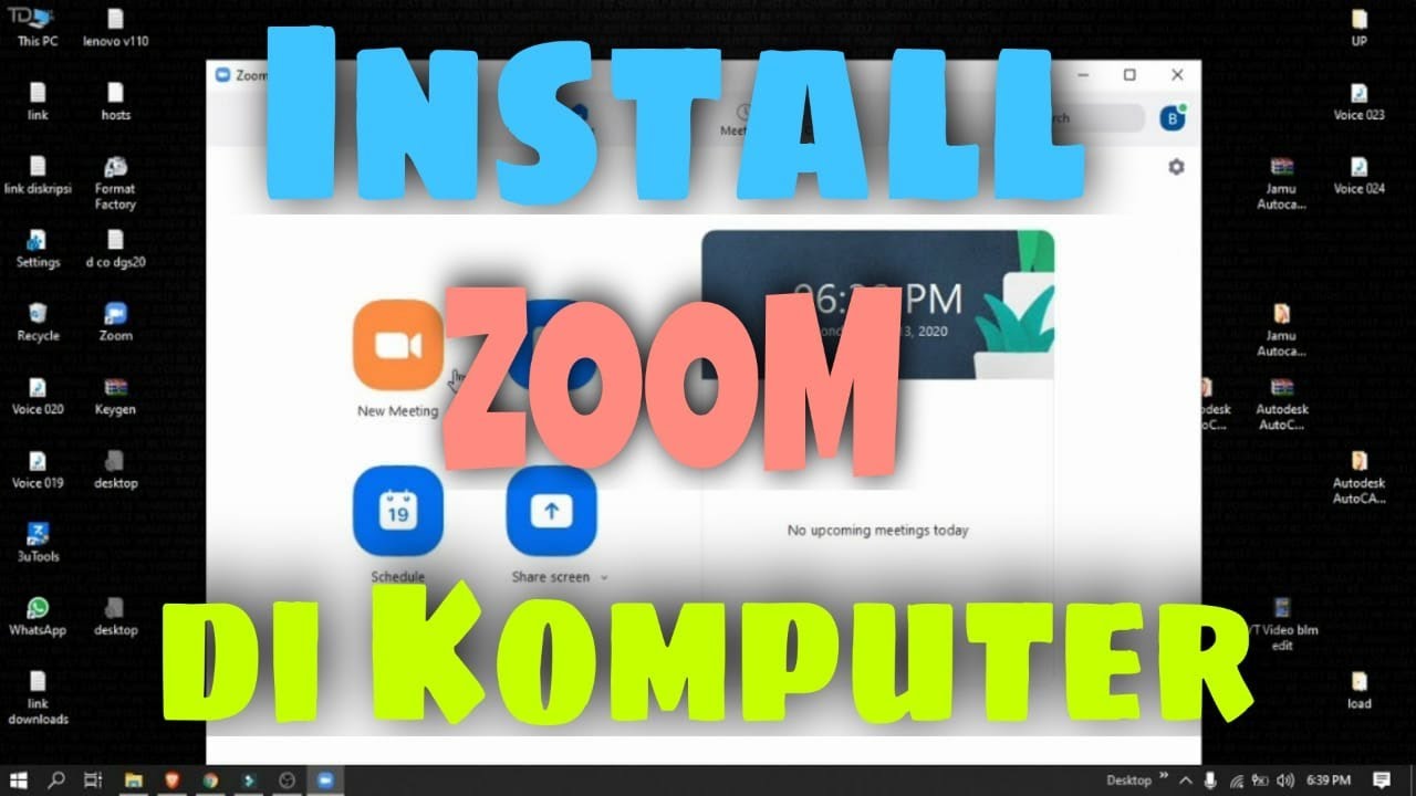 CARA INSTALL APLIKASI ZOOM DI KOMPUTER 
