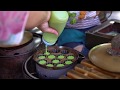 Thai Pandan Sweet Muffin - Kanom Krok Bai Toey - Bánh bò Thái Lan