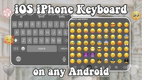 iOS iPhone Keyboard on any Android (iPhone X Style)