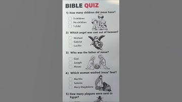 Bible Quiz Challenge -  #bible #jesus #quiz #quiztime #trivia #religion #christmas #christianity