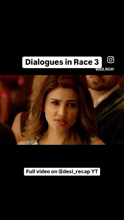 Race 3 had the WORST dialogues in the series. Race 1 and 2 were the best. #race3 #race3review #race