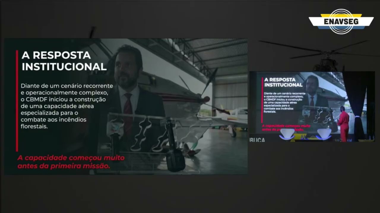 Combate a Incêndios Florestais | CBMDF Norberto Pimentel | ENAVSEG 2026