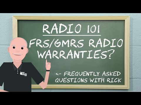FRS/GMRS Two Way Radio Warranties | Radio 101