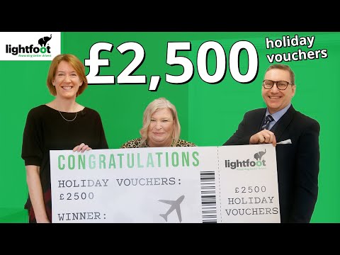 £2,500 voucher winner from Voyage Care - Lightfoot Road to Rewards - video from Lightfoot