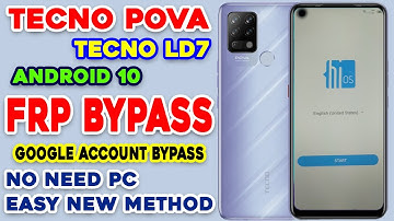 Tecno Pova FRP Bypass Android 10 without PC | Tecno LD7 FRP Bypass | Google Account Bypass #tecno
