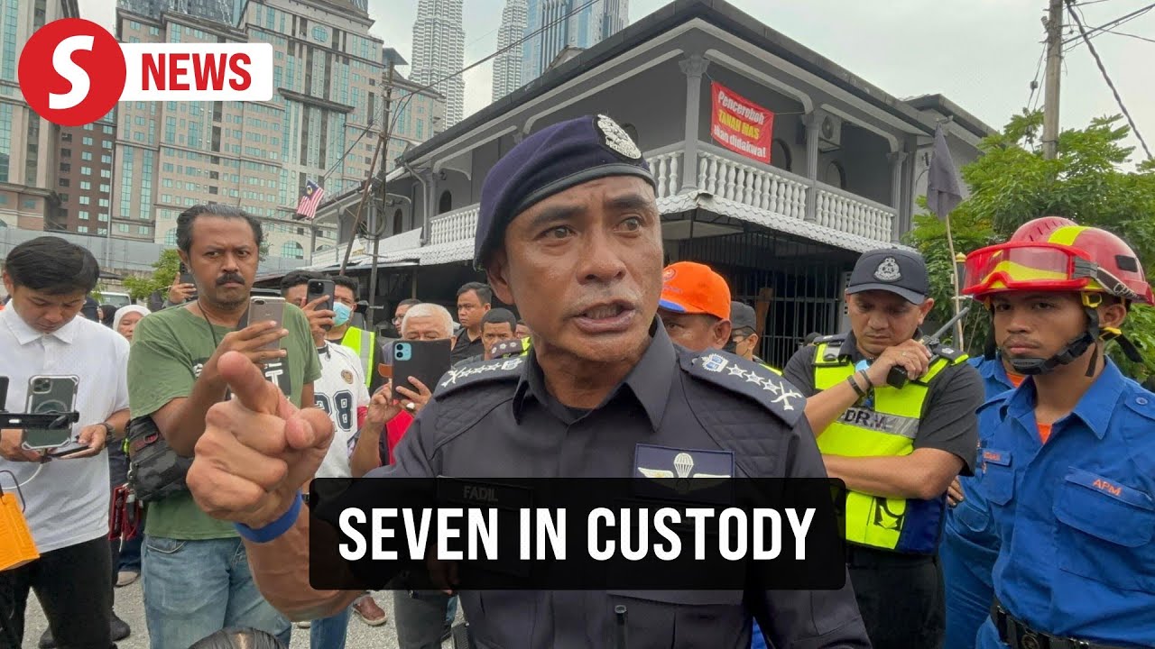 Seven arrested over chaos during Kampung Sungai Baru eviction