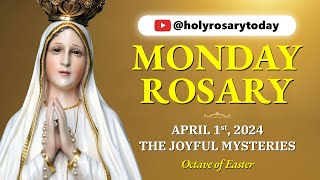 MONDAY HOLY ROSARY 💛 APRIL 1, 2024 💛 THE JOYFUL MYSTERIES OF THE ROSARY [VIRTUAL] #holyrosarytoday